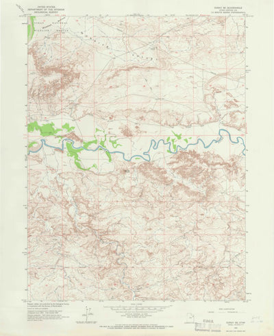 United States Geological Survey Ouray SE, UT (1964, 24000-Scale) digital map