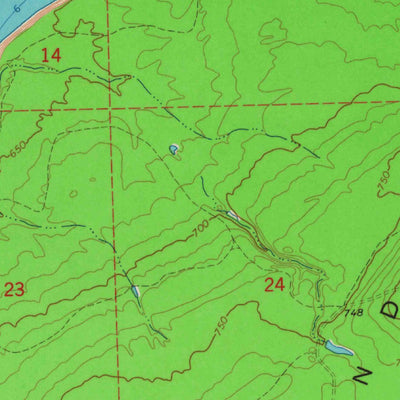 United States Geological Survey Outer Island, WI (1963, 24000-Scale) digital map