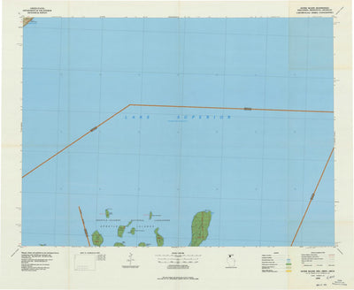 United States Geological Survey Outer Island, WI-MN-MI (1978, 100000-Scale) digital map