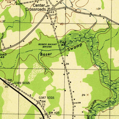 United States Geological Survey Outland, SC (1944, 31680-Scale) digital map