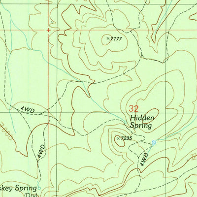 United States Geological Survey Outlaw Draw, AZ (1990, 24000-Scale) digital map