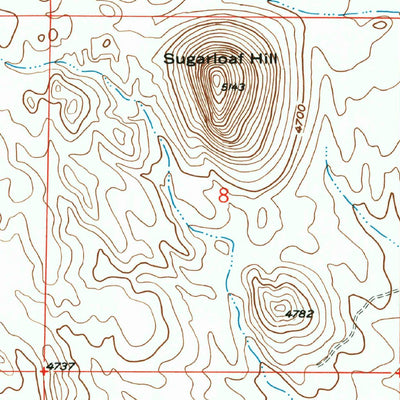 United States Geological Survey Outlaw Mountain, AZ (1958, 24000-Scale) digital map