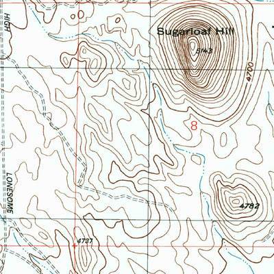 United States Geological Survey Outlaw Mountain, AZ (1996, 24000-Scale) digital map