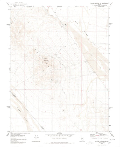 United States Geological Survey Outlaw Springs NE, NV (1980, 24000-Scale) digital map