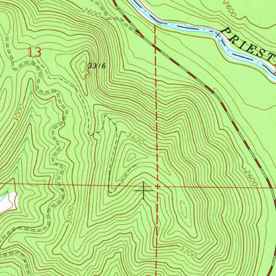 United States Geological Survey Outlet Bay, ID (1967, 24000-Scale) digital map