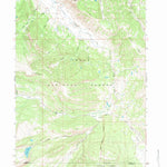 United States Geological Survey Ouzel Falls, WY (1967, 24000-Scale) digital map