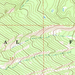 United States Geological Survey Ouzel Falls, WY (1967, 24000-Scale) digital map