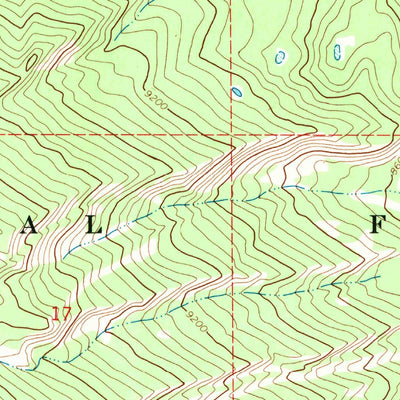 United States Geological Survey Ouzel Falls, WY (1967, 24000-Scale) digital map