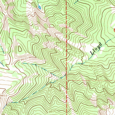 United States Geological Survey Ouzel Falls, WY (1967, 24000-Scale) digital map