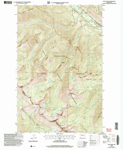 United States Geological Survey Oval Peak, WA (2002, 24000-Scale) digital map