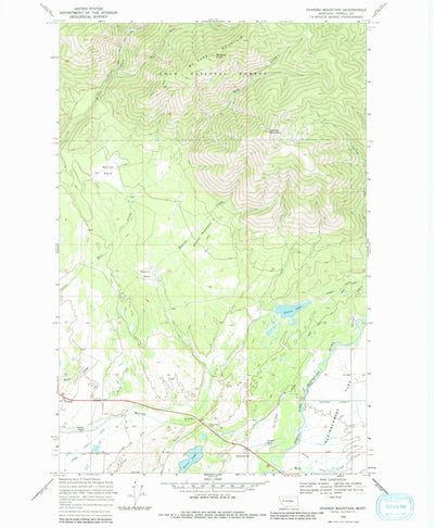 United States Geological Survey Ovando Mountain, MT (1968, 24000-Scale) digital map