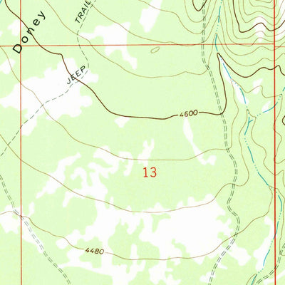 United States Geological Survey Ovando Mountain, MT (1968, 24000-Scale) digital map