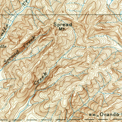 United States Geological Survey Ovando, MT (1902, 125000-Scale) digital map