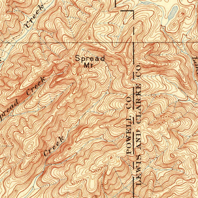 United States Geological Survey Ovando, MT (1905, 125000-Scale) digital map