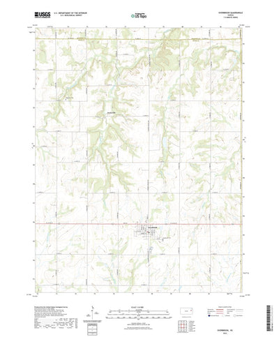 United States Geological Survey Overbrook, KS (2022, 24000-Scale) digital map