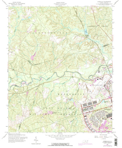 United States Geological Survey Overhills, NC (1957, 24000-Scale) digital map