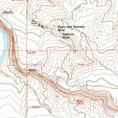 United States Geological Survey Overland Crossing, WY (1955, 24000-Scale) digital map