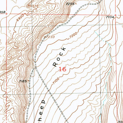 United States Geological Survey Overland, WY (1955, 24000-Scale) digital map