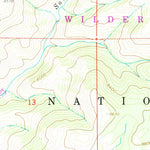 United States Geological Survey Overlook Hill, WY (1961, 24000-Scale) digital map