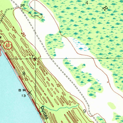 United States Geological Survey Overstreet, FL (1943, 24000-Scale) digital map