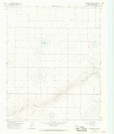 United States Geological Survey Overstreet Lake, TX (1966, 24000-Scale) digital map