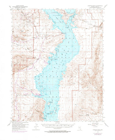 United States Geological Survey Overton Beach, NV (1953, 62500-Scale) digital map