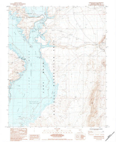 United States Geological Survey Overton Beach, NV (1983, 24000-Scale) digital map