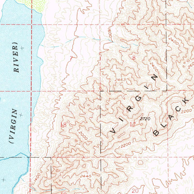 United States Geological Survey Overton, NV (1958, 62500-Scale) digital map