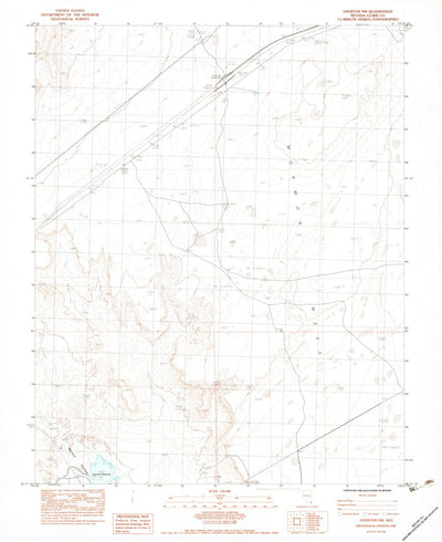 United States Geological Survey Overton NW, NV (1983, 24000-Scale) digital map