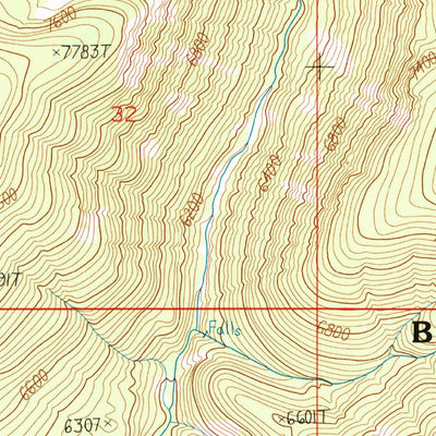 United States Geological Survey Overwhich Falls, MT-ID (1991, 24000-Scale) digital map