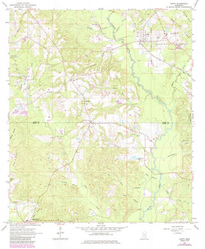 United States Geological Survey Ovett, MS (1964, 24000-Scale) digital map