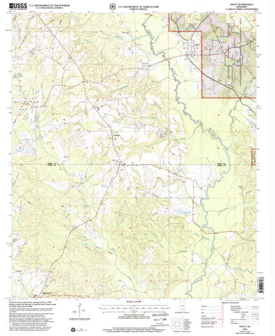 United States Geological Survey Ovett, MS (2000, 24000-Scale) digital map