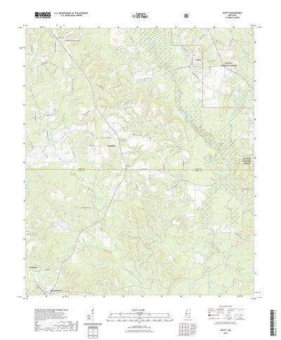 United States Geological Survey Ovett, MS (2021, 24000-Scale) digital map