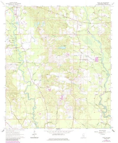 United States Geological Survey Ovett SE, MS (1964, 24000-Scale) digital map