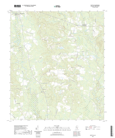 United States Geological Survey Ovett SE, MS (2020, 24000-Scale) digital map