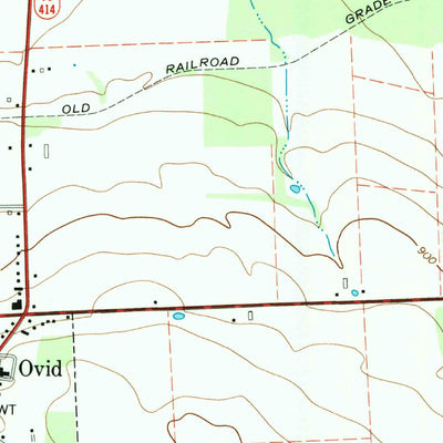 United States Geological Survey Ovid, NY (1970, 24000-Scale) digital map