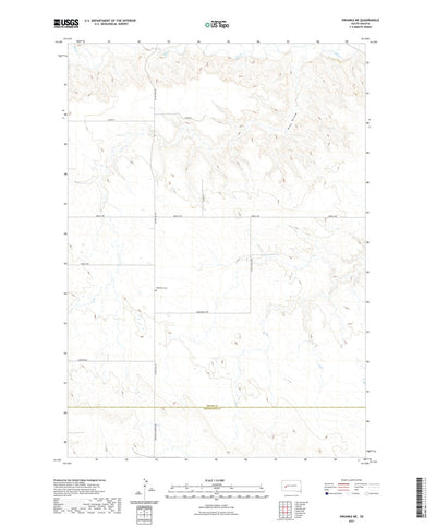 United States Geological Survey Owanka NE, SD (2021, 24000-Scale) digital map