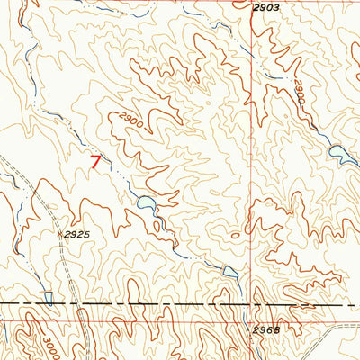 United States Geological Survey Owanka NW, SD (1957, 24000-Scale) digital map