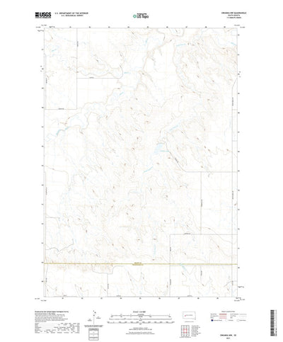 United States Geological Survey Owanka NW, SD (2021, 24000-Scale) digital map