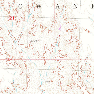 United States Geological Survey Owanka, SD (1954, 24000-Scale) digital map