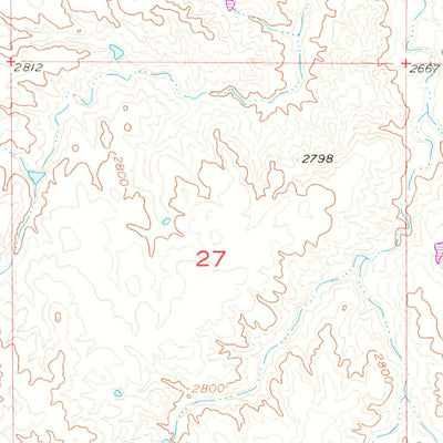United States Geological Survey Owanka SW, SD (1957, 24000-Scale) digital map