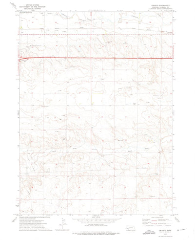 United States Geological Survey Owasco, NE (1972, 24000-Scale) digital map