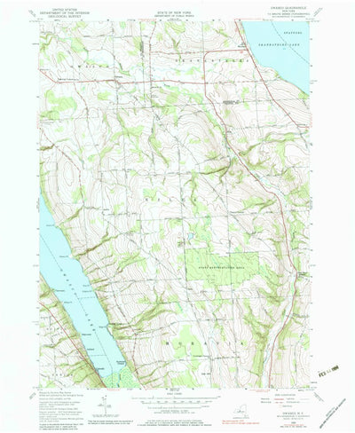 United States Geological Survey Owasco, NY (1955, 24000-Scale) digital map