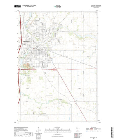 United States Geological Survey Owatonna, MN (2022, 24000-Scale) digital map
