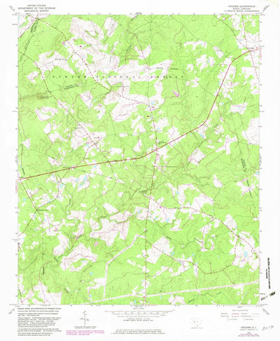 United States Geological Survey Owdoms, SC (1964, 24000-Scale) digital map