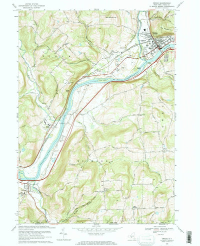 United States Geological Survey Owego, NY (1969, 24000-Scale) digital map