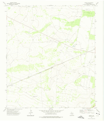United States Geological Survey Owego, TX (1972, 24000-Scale) digital map