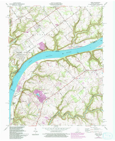 United States Geological Survey Owen, IN-KY (1961, 24000-Scale) digital map