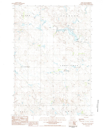 United States Geological Survey Owen Lake, SD (1983, 24000-Scale) digital map