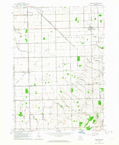 United States Geological Survey Owendale, MI (1963, 24000-Scale) digital map